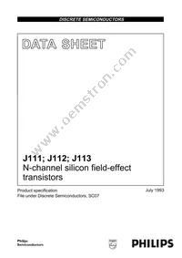 J112 Datasheet Cover
