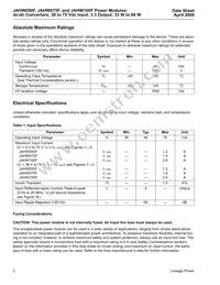 JAHW100F1 Datasheet Page 2
