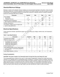 JAHW100G1 Datasheet Page 2