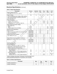 JAHW100G1 Datasheet Page 3