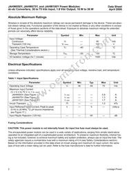 JAHW100Y1 Datasheet Page 2