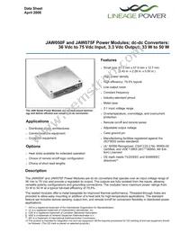 JAW075F1 Datasheet Cover
