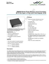 JBW030A1 Datasheet Cover