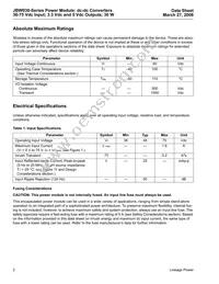 JBW030A1 Datasheet Page 2