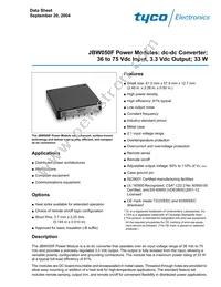 JBW050F1 Datasheet Cover