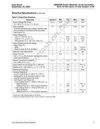 JBW050F1 Datasheet Page 3