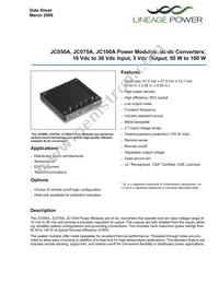 JC100A1 Datasheet Cover