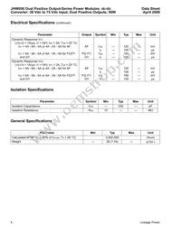 JHW050FY1 Datasheet Page 4