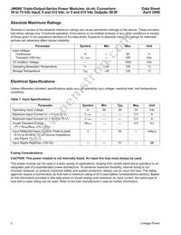 JW060ACL Datasheet Page 2