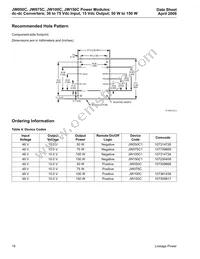 JW150C1 Datasheet Page 18