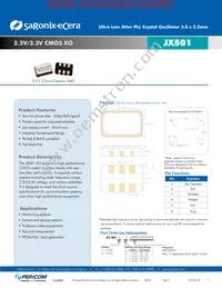 JX5011C0120.000000 Datasheet Cover