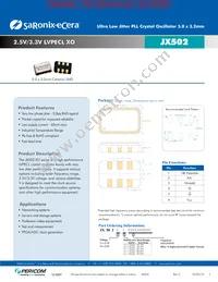 JX5021E0312.500000 Datasheet Cover