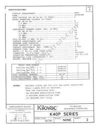 K40P334 Datasheet Page 2