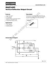 KA2142C Datasheet Cover