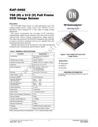 KAF-0402-AAA-CP-AE Datasheet Cover