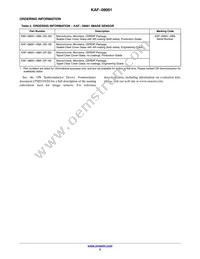 KAF-09001-ABA-DP-BA Datasheet Page 2