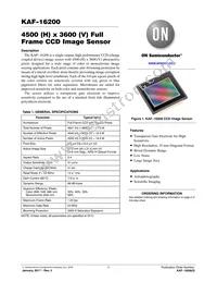 KAF-16200-FXA-CD-B2 Datasheet Cover
