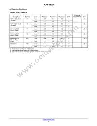 KAF-16200-FXA-CD-B2 Datasheet Page 17