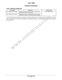 KAF-18500-NXA-JH-AE-08 Datasheet Page 2