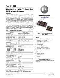 KAI-01050-FBA-JD-BA Datasheet Cover