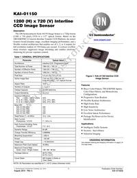 KAI-01150-QBA-FD-AE Datasheet Cover