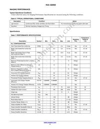 KAI-02050-FBA-FD-AE Datasheet Page 9