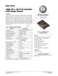 KAI-1010-ABA-CR-BA Datasheet Cover