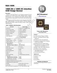 KAI-1020-FBA-JD-BA Datasheet Cover