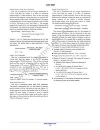 KAI-2001-ABA-CP-AE Datasheet Page 18