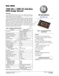 KAI-2093-ABA-CP-AE Datasheet Cover