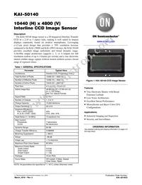 KAI-50140-FXA-JD-B1 Datasheet Cover