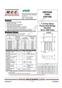 KBP06M-BP Datasheet Cover