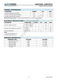 KBPF307G B0G Datasheet Page 2