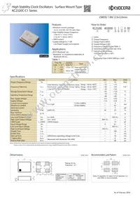 KC2520C24.0000C1LE00 Datasheet Cover