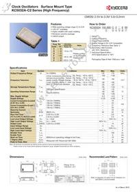 KC5032A156.250C20E00 Datasheet Cover