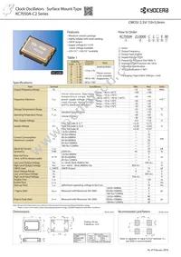 KC7050A125.000C20E00 Datasheet Cover