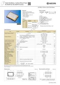 KC7050P156.250P30E00 Datasheet Cover