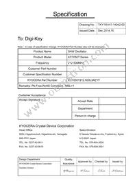 KC7050T212.500L3AEYF Datasheet Cover