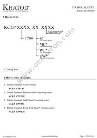 KCLP1799ST Datasheet Page 3