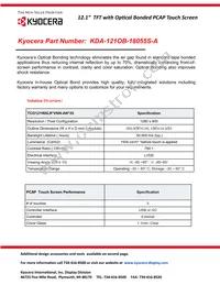 KDA-121OB-18055S-A Datasheet Cover