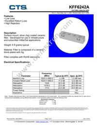 KFF6242A Datasheet Cover