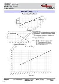 KHR4-T227 6.0 OHM 5% Datasheet Page 2