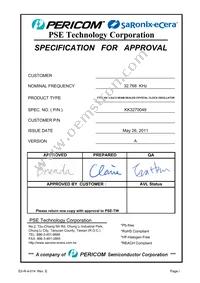 KK3270049 Datasheet Cover