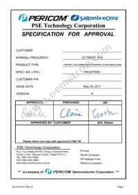 KK3270050 Datasheet Cover