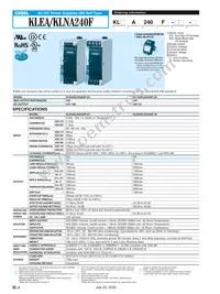 KLNA120F-48 Datasheet Page 4