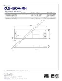 KLS-150A-RH Datasheet Page 2