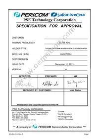 KM3270004 Datasheet Cover