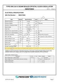 KM3270004 Datasheet Page 3