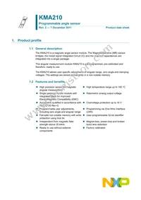 KMA210:115 Datasheet Cover