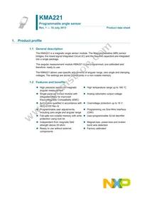 KMA221J Datasheet Cover